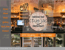 Tablet Screenshot of cactusjacks.co.uk